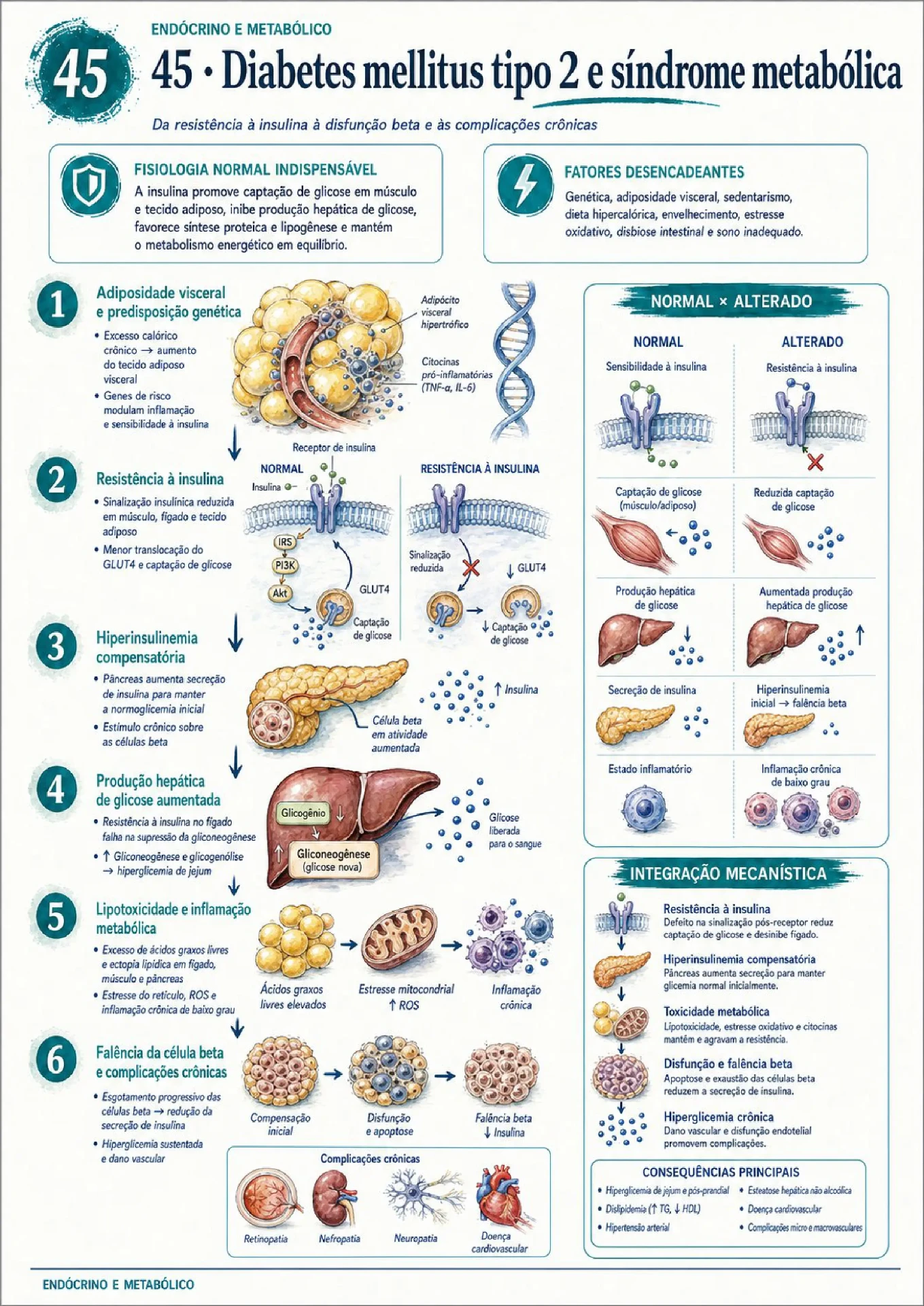 Página de exemplo do mapa de Diabetes tipo 2